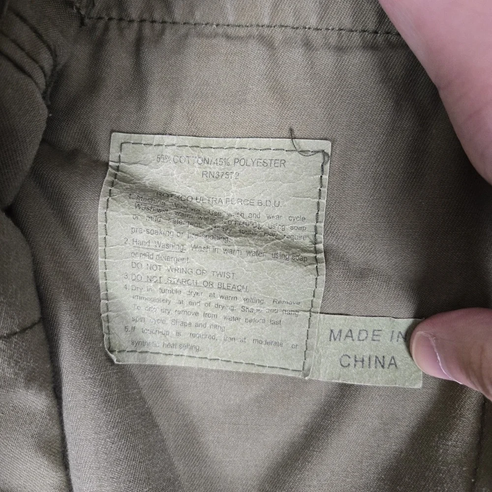 Rothco Ultra Force BDU Pants Mens Large Reg Woodland Camo Cargo Army Tactical